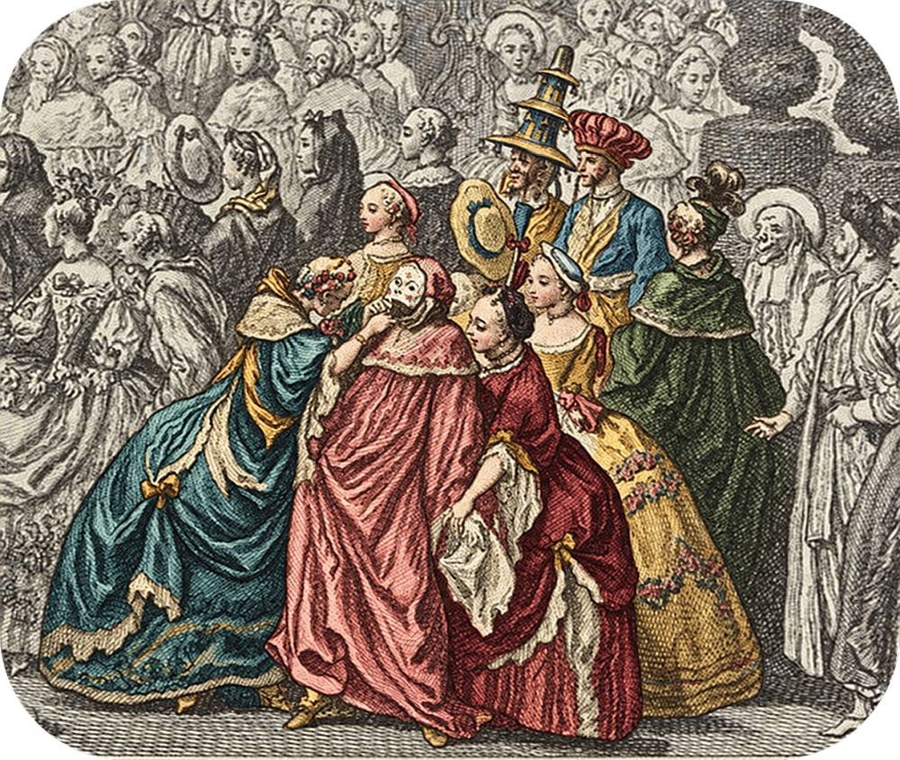 Maskenball in Versailles, 1745